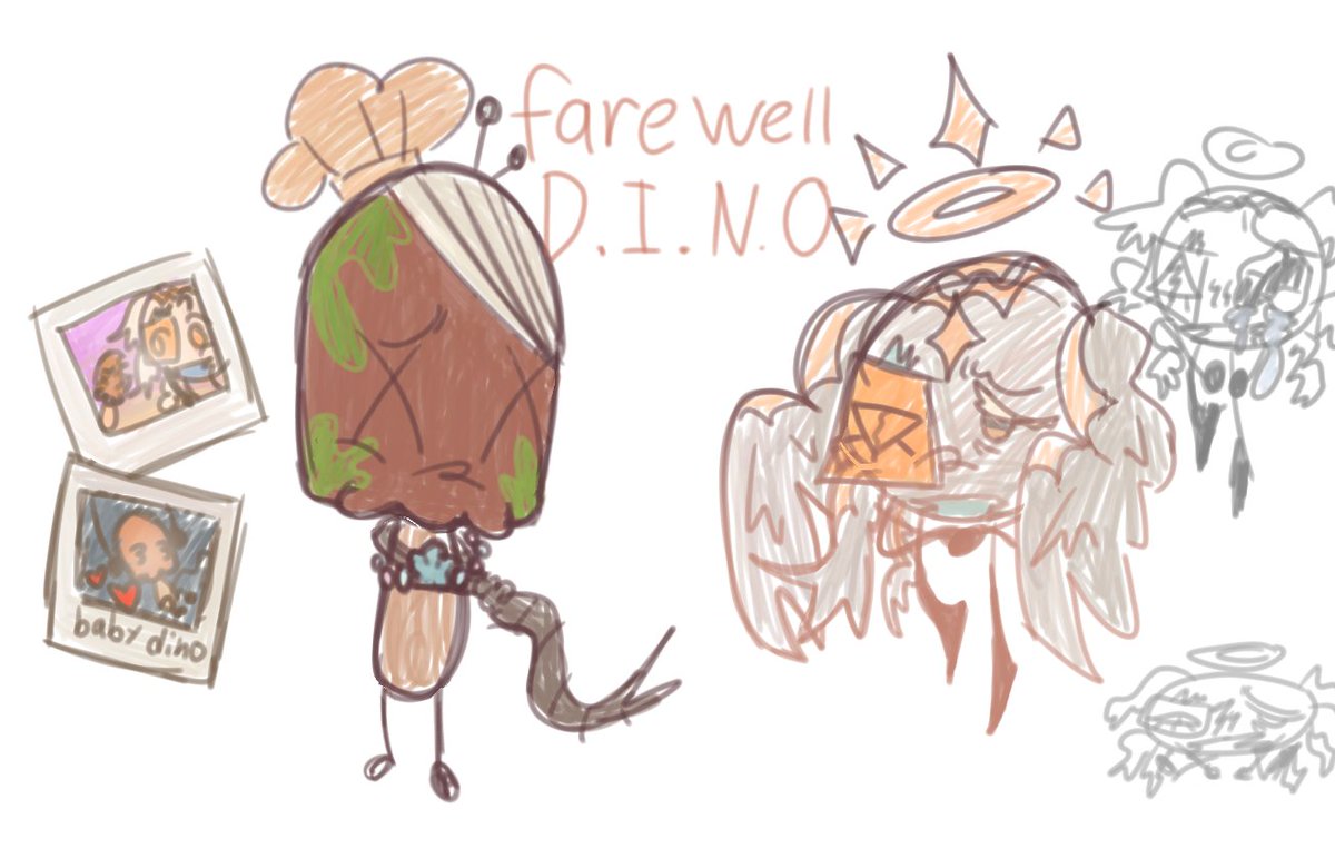 Asherpp1's tweet photo. Drawing I made for D.I.N.O's elimination! (I'm co-hosting an object show camp thingy!) https://t.co/Kx79WXdiQM
