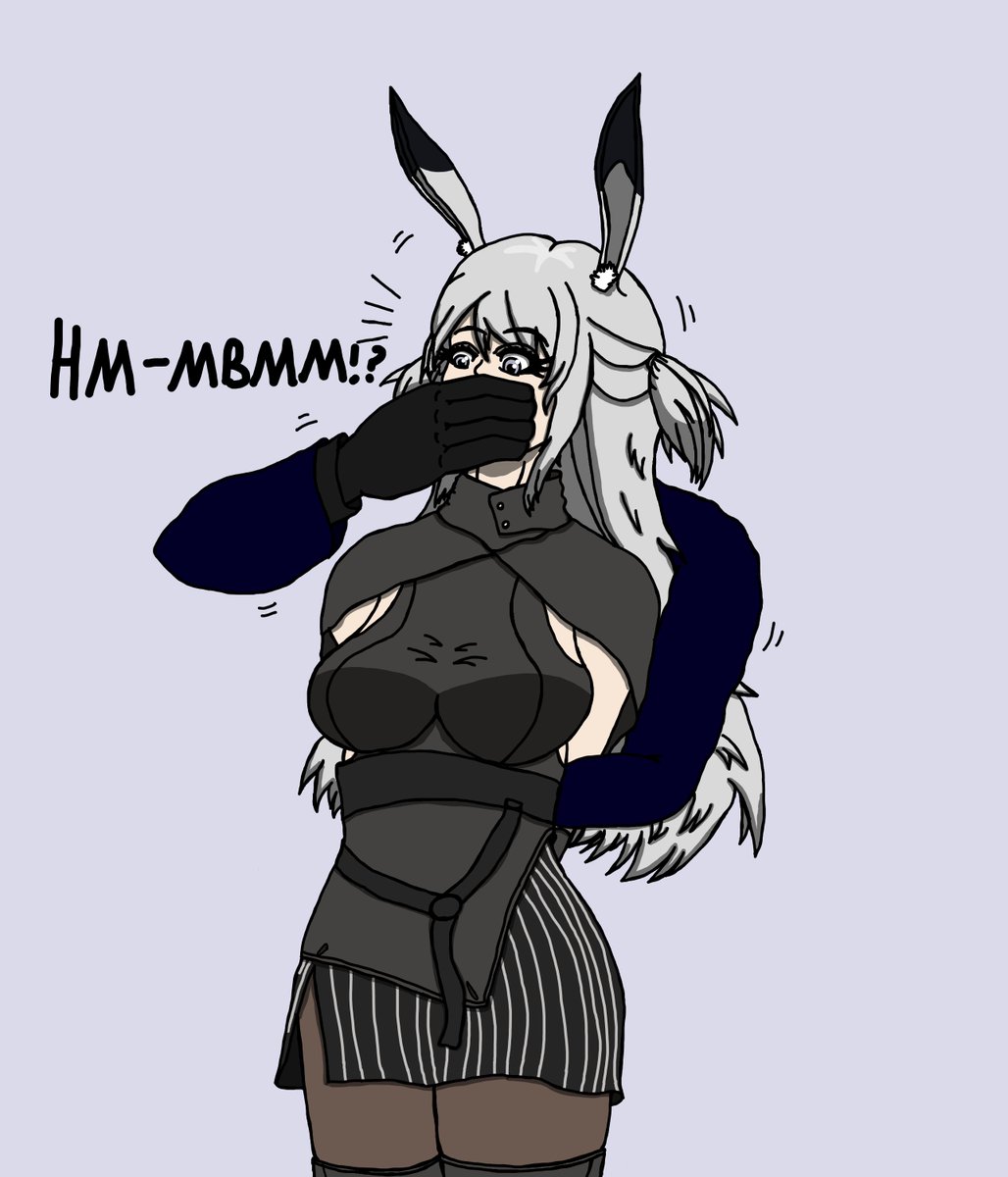 Part 1 of more Arknights DID, this time of Savage being handgagged by the Doctor, inspired by her tap voiceline! (Honestly, it sounds just like she's being handgagged)

#bondage #DID #handgag