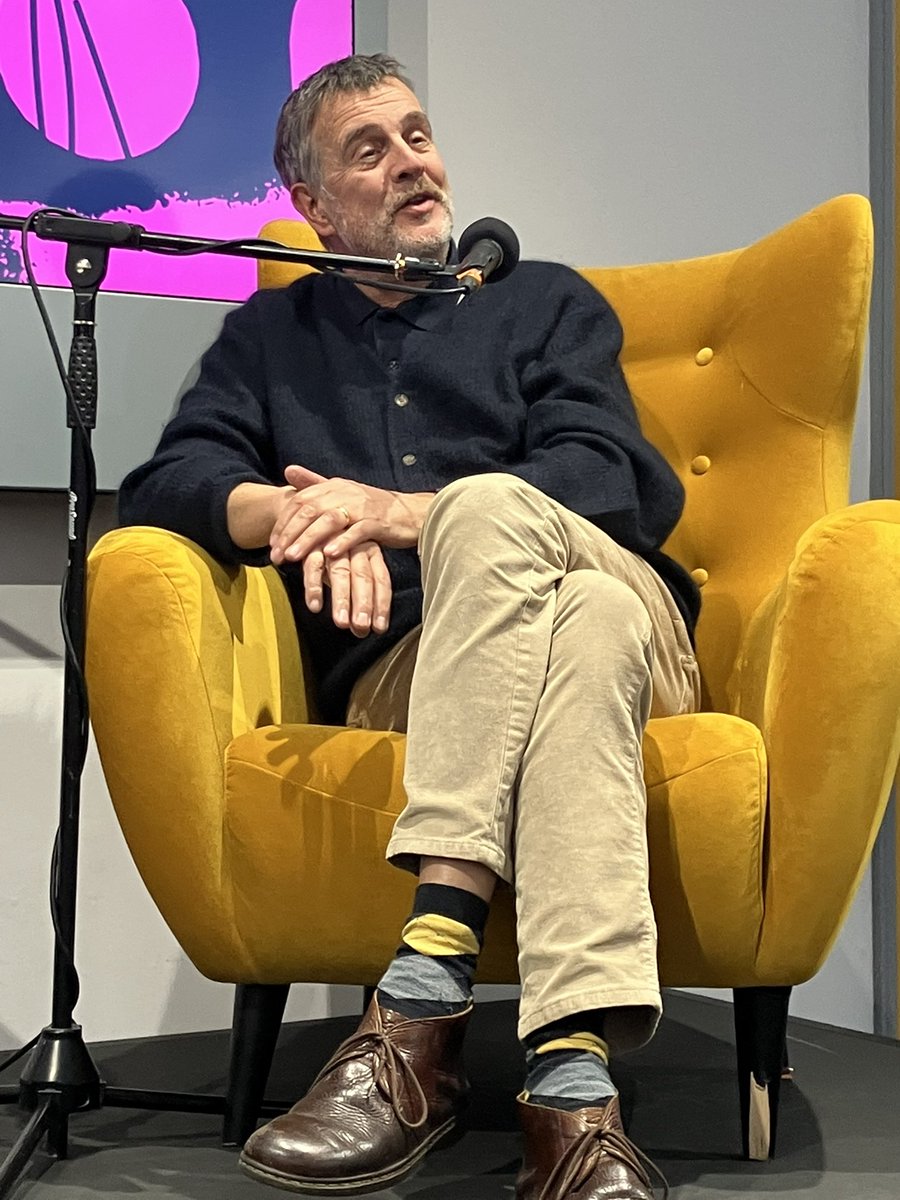 LucyVAndrew's tweet photo. Super event from @MarkBillingham and @mredwards today at @WolvesLitFest at @WolvArtGallery! #WolvesLitFest https://t.co/37xJ8NWJBe