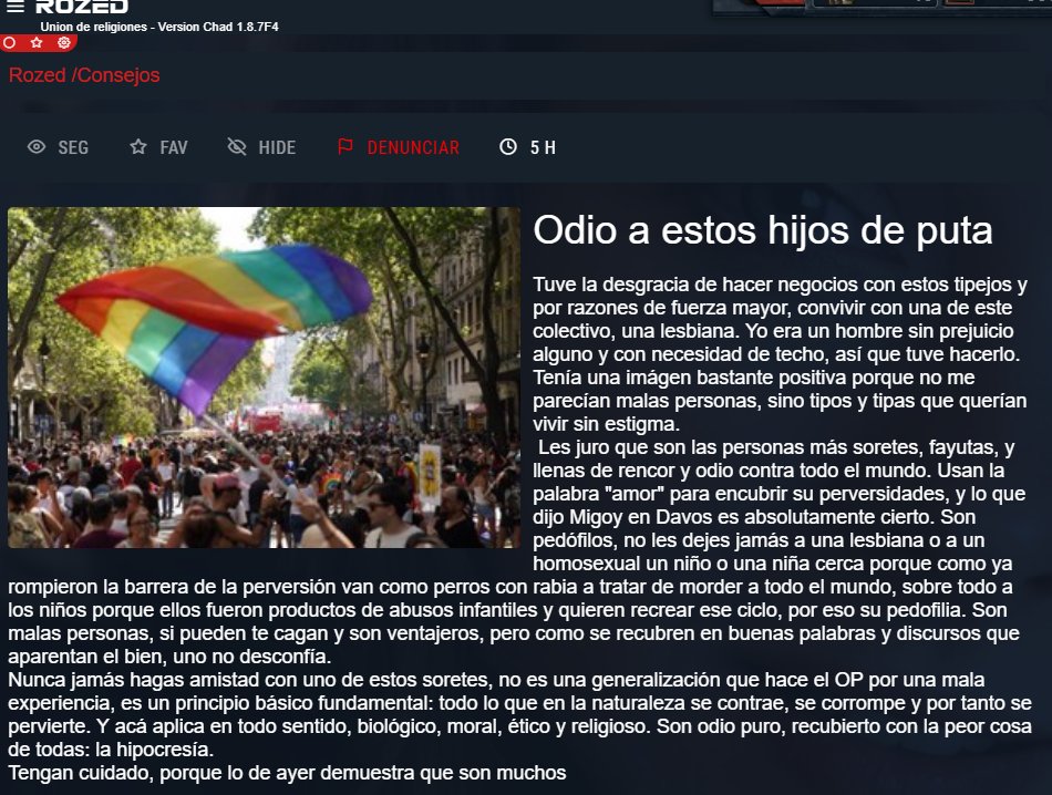 RozedPosting's tweet photo. Como estuvo la marcha?
#Rozed #Rozedposting #devox #devoxposting #Argentina  #voxed #meme #Degenerados #MarchaDelOrgullo #MarchaAntifascista https://t.co/1ctKlZ6EvW