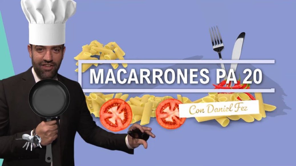 El humor de Daniel es otra liga. Un programa de cocina “Macarrones con tomate pa 20”, como le ha propuesto el chef Dani García, sería un éxito asegurado. ¡Yo lo vería! 🍝😂 #CQC