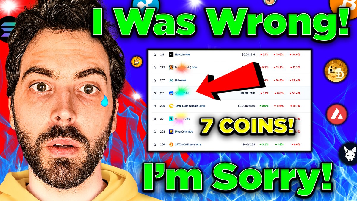 AltcoinDaily's tweet photo. I Was Wrong! [I’m Sorry]

Crypto Is MAJOR Dip.. 7 Coins I’m Buying!

$SOL $DOG $SUPRA
$XRP $PEPE

See here (click.) 👇
>>> https://t.co/qSUGvrSqS9