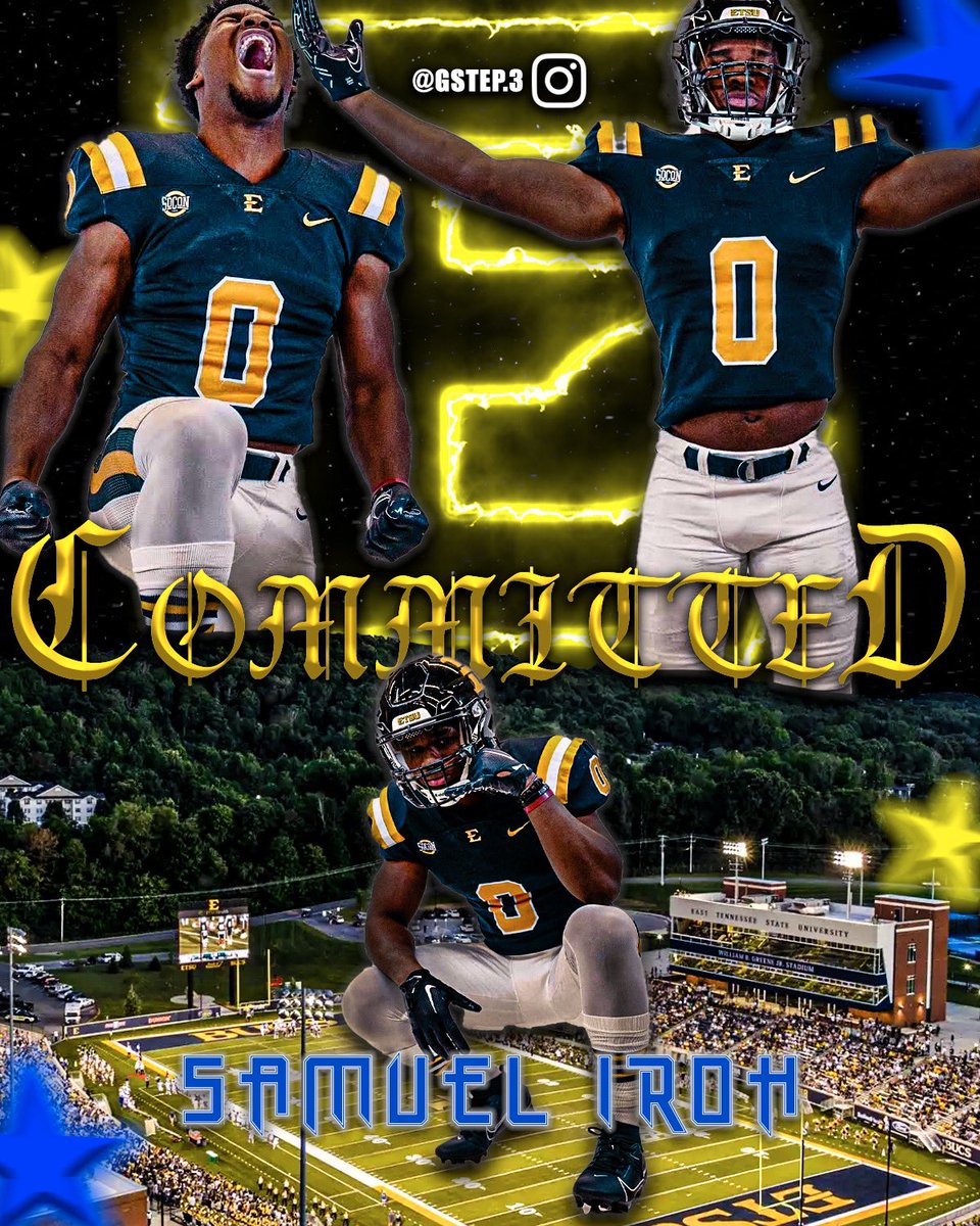 Sam Iroh (@samueliroh06) on Twitter photo #AGTG I am 1000% committed to ETSU! <a href="/CHSDragonFB/">CHS Dragon Football</a> <a href="/CoachJoeRocconi/">Coach Joe Rocconi</a> <a href="/NickMarchy/">Nick Marchy</a> <a href="/coachmattmccray/">Matt McCray</a> <a href="/chadstaggs/">Chad Staggs</a> <a href="/ETSUFootball/">ETSU Football</a> #GoBucs!!! #AGTG I am 1000% committed to ETSU! <a href="/CHSDragonFB/">CHS Dragon Football</a> <a href="/CoachJoeRocconi/">Coach Joe Rocconi</a> <a href="/NickMarchy/">Nick Marchy</a> <a href="/coachmattmccray/">Matt McCray</a> <a href="/chadstaggs/">Chad Staggs</a> <a href="/ETSUFootball/">ETSU Football</a> #GoBucs!!!