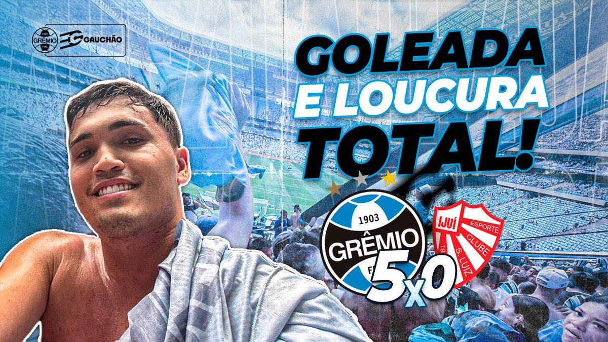 VÍDEO NOVO NO CANAL!🇪🇪

Nesse, toda a atmosfera da torcida no 5x0 de ontem contra o São Luiz.

Muita resenha no pré-jogo e MUITA festa com a goleada do Grêmio. A Geral pulsou os 90 minutos.

LINK DO VÍDEO: youtu.be/KtC5gePeuO4?si…