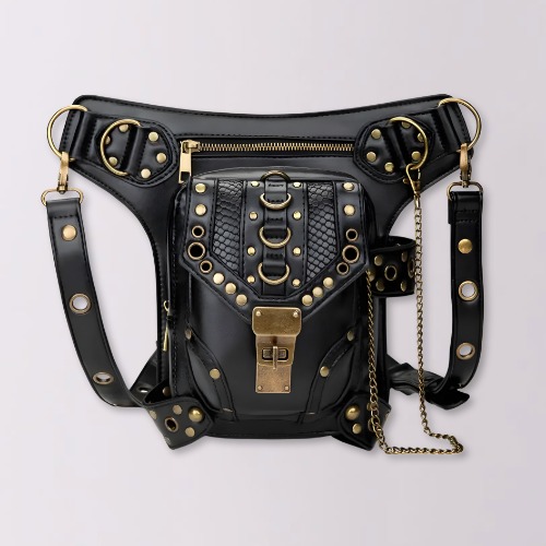 I just received Steampunk Leather Hip Holster - Black/gold / One-size by The Cursed Closet from Anonymous via Throne. Thank you! throne.com/dragonmomtoxic #Wishlist #Throne