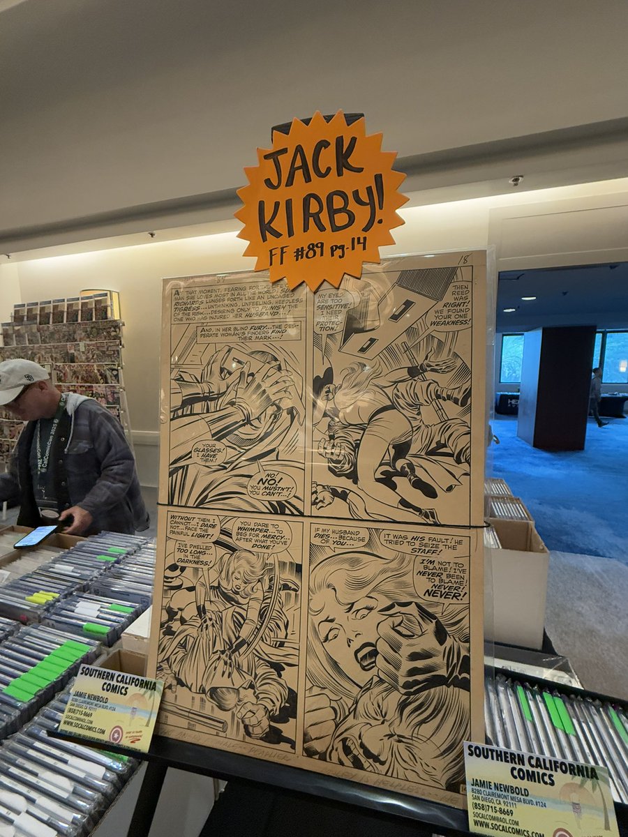 ParksAndCons's tweet photo. Original Jack Kirby art 😍#CalComicCon https://t.co/Mz4FxWue0P