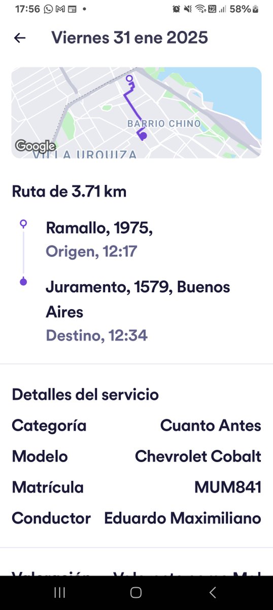 Quise evitar esto, pero no fue posible. Parece que el centro de atención al cliente de <a href="/cabify_arg/">Cabify Argentina</a> prefiere no analizar los casos y dejar a sus clientes descontentos. Pedí un servicio a Juramento 1579 y me hicieron bajar en Juramento al 2800 a 13 cuadras e insisten que está ok