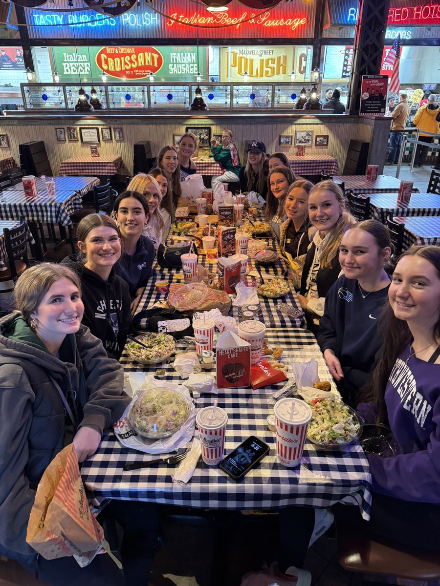 Got to spend the day off together watching Northwestern play Michigan State and then grabbing dinner at Portillo’s. LGK!