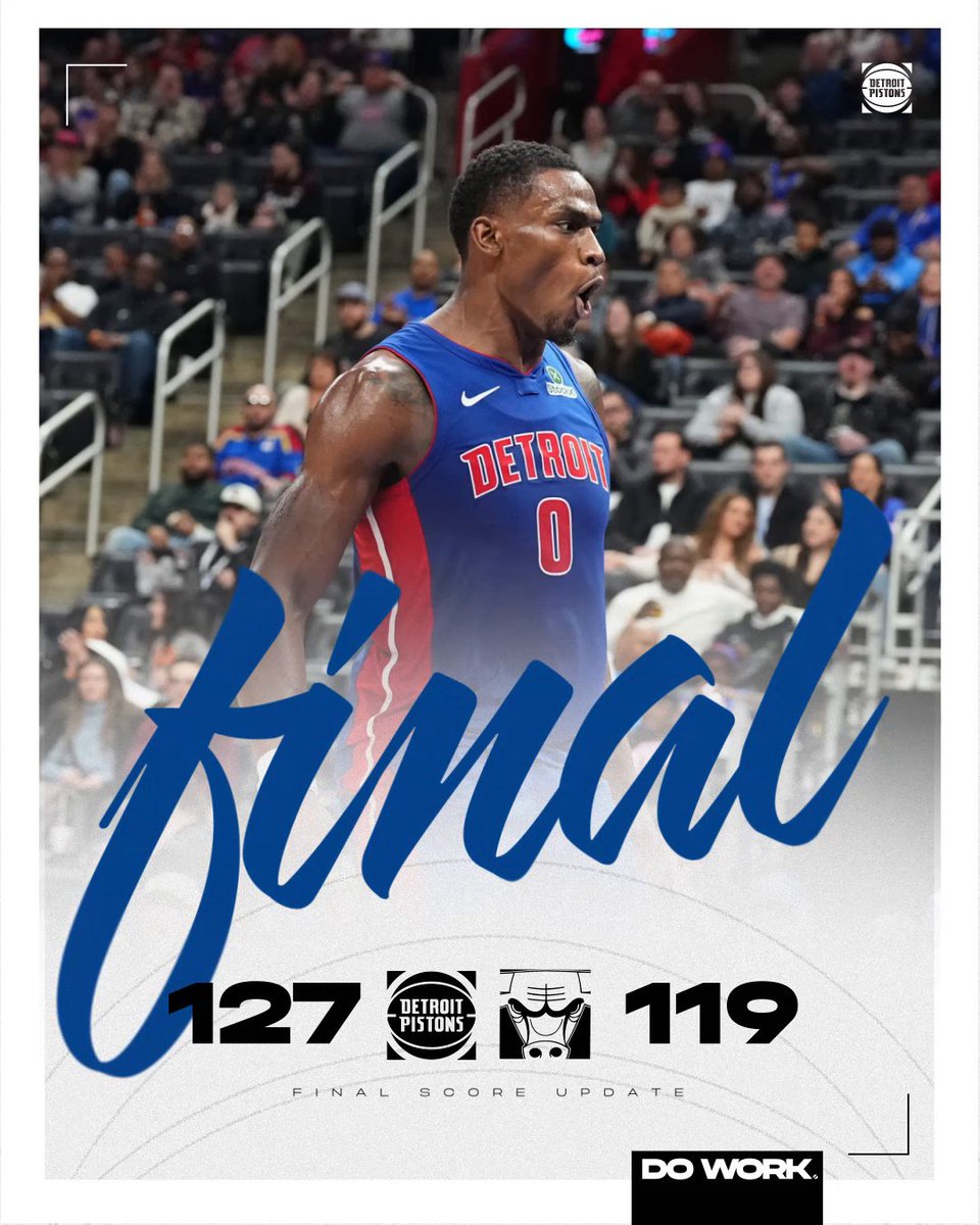 you know the Pistons won again...