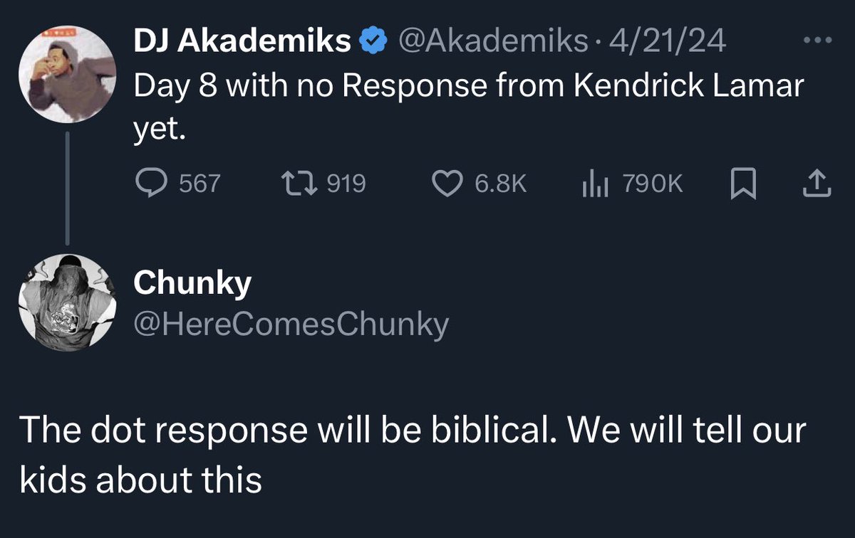 HereComesChunky's tweet photo. 🫡 enjoy your Sunday fam https://t.co/eKPXw4omFB