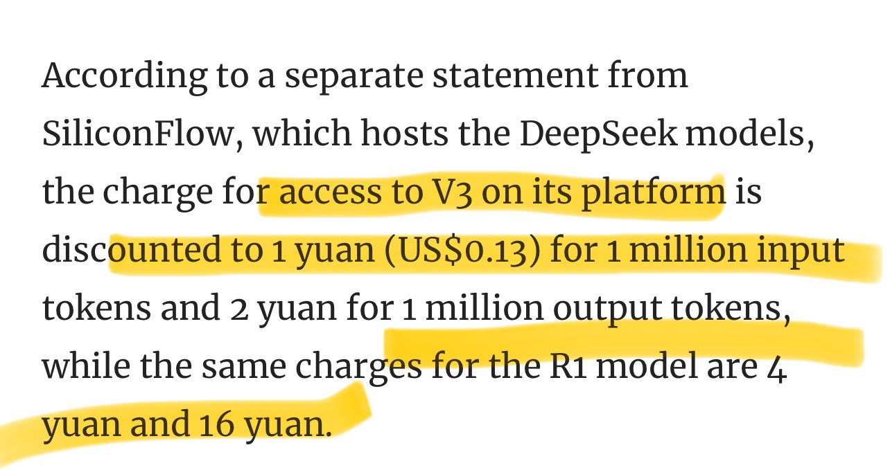 Glenn on X: "Initial pricing for Huawei cloud / DeepSeek  https://t.co/8EBHslPle0 https://t.co/LP831XLuqI" / X