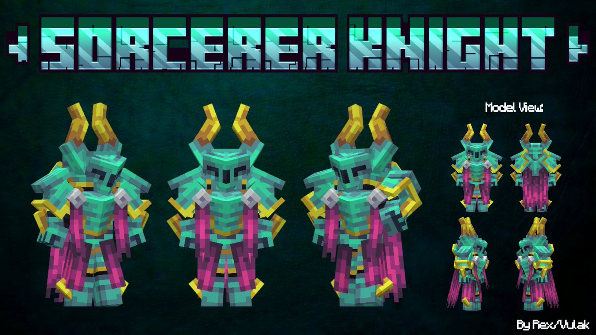 VulakRex's tweet photo. ✨ Sorcerer ✨ 

Abracadabra!!

#blockbench #minecraft #minecraftart #minecraftconcept #minecraftmodel #minecraftarmor #pixelart https://t.co/hCHi0qKTxQ