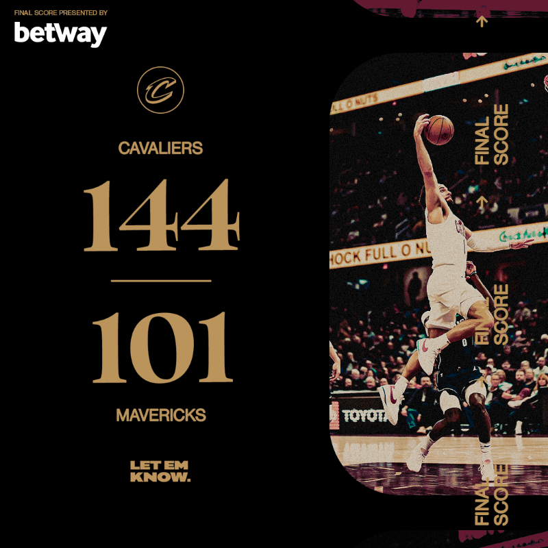 cavs's tweet photo. A record setting night. 

HIGHLIGHTS &amp; STATS 📊: https://t.co/cSGRuVzLO5

@betwayusa | #LetEmKnow