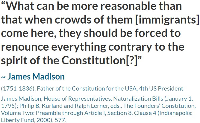 427windsorman's tweet photo. This is how we need to handle all immigration into the USA, legal and illegal:

1) End all forms of welfare for any immigrants, legal or otherwise. No financial aid, no medical benefits, no assistance of any type.

2) Enact a 10% federal income tax on all non-citizens living in our country. If they earn their citizenship through legal means, they would no longer be subject to that income tax. All excess funds over what is required to fund the limited government would go to paying off the federal debt. Once that debt is paid off, all surplus funds would be evenly distributed to all American Citizens at the end of each year.

3) Charge a minimum of $20,000.0 for a four year student visa, and $80,000.00 for a 4 year H1-B Visa. Taking spots in American schools and taking an American job is going to have a cost. Any company or school that is caught using H1-B or Student Visa's fraudulently will be fined $250,000.00 per incident. Use these funds to help defray the cost of public education (College / University, Apprenticeships, other Trade Schools, etc.). 

4) Any non-citizen taking part in protests against America, burning an American flag, or committing a crime against an American will result in deportation, and a permanent ban from America. If they were here on any type of Visa, it will be revoked and the school or company sponsoring them will be fined $250,000.00 per incident. They will never be eligible for citizenship ever again.

5) Enact a law forbidding all non-citizens, all foreign governments, and all foreign companies from purchasing / owning any land or any other real estate within the United States or Territories of the United States.

6) Require all legal immigrants to live within the United States for 14 years before allowing them to become a citizen. During this time they must earn their citizenship and prove they truly intend to become an American. This would also eliminate most green card scammers, green card divorces, and other fraud. If they marry an American or serve in the Military, that requirement is reduced to 8 years.

7) Require all immigrants, legal or illegal, to learn fluent English. In order to obtain citizenship they must prove they can speak, write, and understand English with 100% proficiency.

8) All immigrants must permanently renounce everything contrary to the spirit of the Constitution in order to be granted citizenship. They must take an oath to be loyal to our Constitution, and the principles upon which our Republic was established, before being granted citizenship.