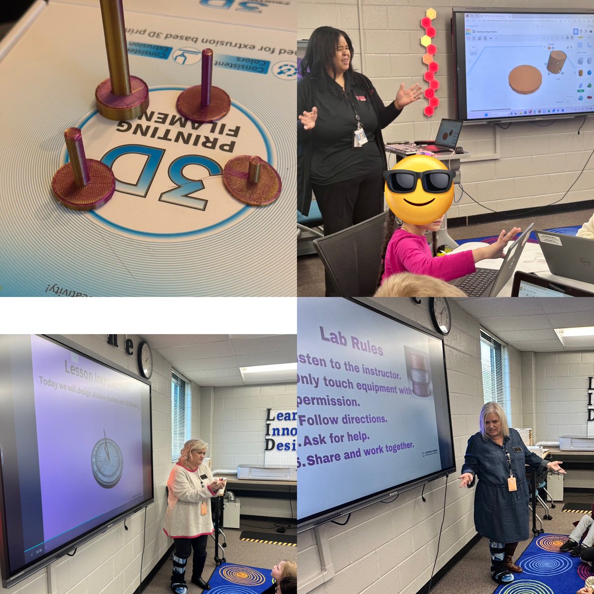 Blackwell ES’s second grade classes visited our 3D Innovation Lab to design sundials to track shadows. They had a great time learning to build their models in <a href="/tinkercad/">Tinkercad</a> . <a href="/CobbInTech/">CobbInTech</a>