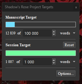 ElleDStein's tweet photo. Final word count of the day: 12,839

Session: 1,007/1000 words. (Decreased Session Target. I can't do 2,500 words per sitting. I accept defeat!)

#writer #author #booktok #authortok #ShadowsRose #fantasy #highfantasy #darkfantasy https://t.co/OL41PgUNBQ