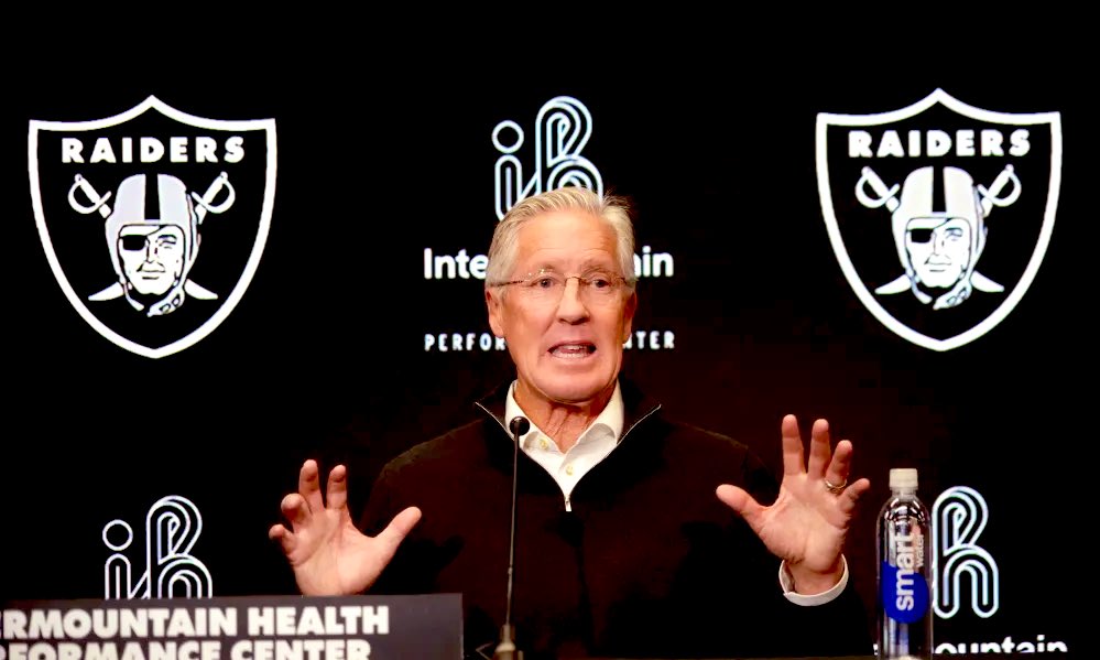 #Raiders coaching staff:

HC: Pete Carroll

OC: Chip Kelly

DC: Patrick Graham 

STC: Tom McMahon