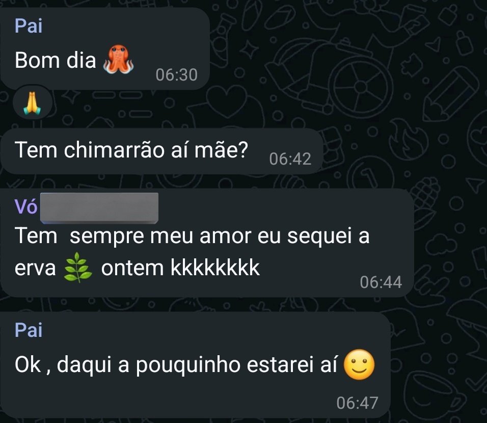 daniwellz's tweet photo. Se não tivesse a palavra chimarrão, eu teria certeza que meu pai e minha vó são maconheiros https://t.co/V5SmEm7VrS