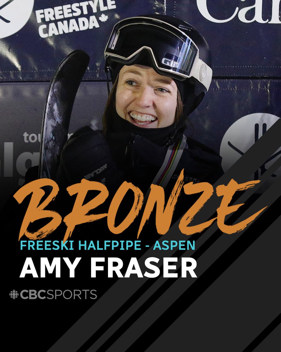 Bronze for Amy Fraser in freeski halfpipe ⛷️🥉

Top Peak presented by <a href="/MackenzieInvest/">Mackenzie Investments</a>