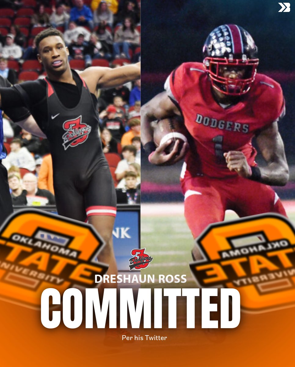 🚨𝘽𝙍𝙀𝘼𝙆𝙄𝙉𝙂🚨

Fort Dodge two sport stud DreShaun Ross has committed to Oklahoma State 😳

Ross is the 3rd ranked wrestler in the country (<a href="/FloWrestling/">FloWrestling</a>) 👀

His final four included Iowa, Iowa State, and Penn State.

📸: Messenger News