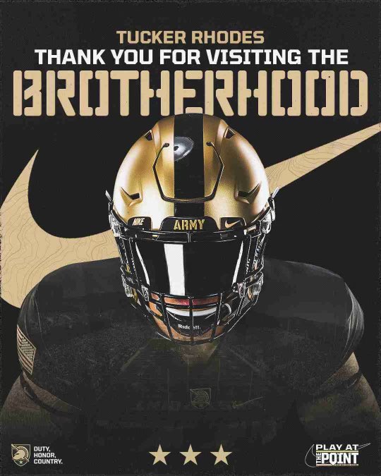 Tucker Rhodes (@tuckerrhodes47) on Twitter photo Thank you <a href="/ArmyWP_Football/">Army Football</a> for including me in junior day. I was beyond impressed with everything I saw. <a href="/CoachDannyV/">Danny Verpaele</a> <a href="/Coach_Burks/">Chandler Burks</a> <a href="/AcadRecruiting/">ACAD Football Recruiting</a> <a href="/GridironImports/">Gridiron Imports Foundation</a> <a href="/training_phenom/">Phenom_Training</a> <a href="/CoachDaniels06/">Coach Daniels</a> <a href="/NEGARecruits/">Northeast Georgia Recruits</a> <a href="/RecruitGeorgia/">Recruit Georgia</a> <a href="/RustyMansell_/">Rusty Mansell</a> <a href="/GAVarsityRivals/">GaVarsity</a> <a href="/BigSkippin_75/">Coach Jordan Harris</a> Thank you <a href="/ArmyWP_Football/">Army Football</a> for including me in junior day. I was beyond impressed with everything I saw. <a href="/CoachDannyV/">Danny Verpaele</a> <a href="/Coach_Burks/">Chandler Burks</a> <a href="/AcadRecruiting/">ACAD Football Recruiting</a> <a href="/GridironImports/">Gridiron Imports Foundation</a> <a href="/training_phenom/">Phenom_Training</a> <a href="/CoachDaniels06/">Coach Daniels</a> <a href="/NEGARecruits/">Northeast Georgia Recruits</a> <a href="/RecruitGeorgia/">Recruit Georgia</a> <a href="/RustyMansell_/">Rusty Mansell</a> <a href="/GAVarsityRivals/">GaVarsity</a> <a href="/BigSkippin_75/">Coach Jordan Harris</a>
