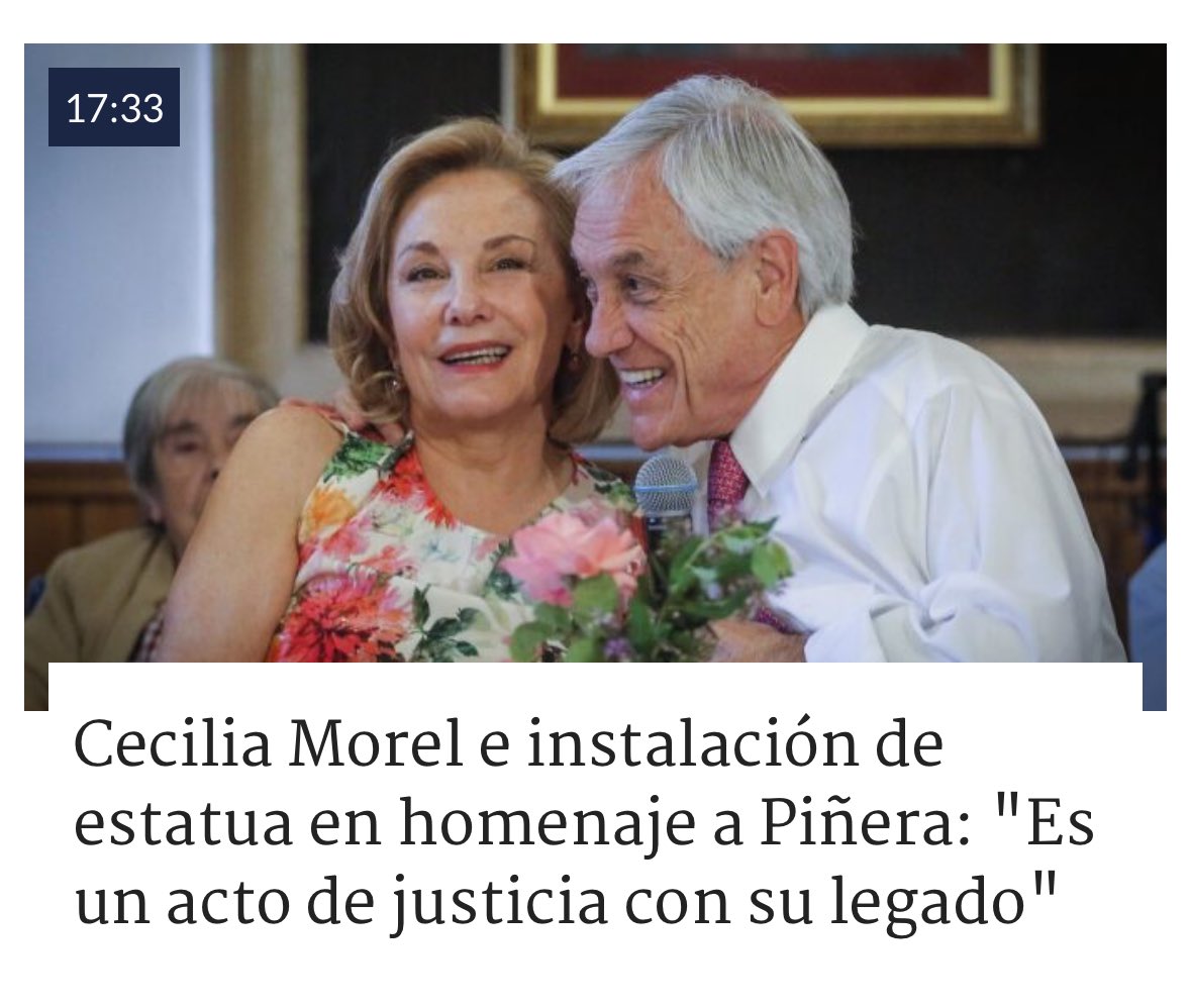 Perdón, ¿que legado?
Luchó por alguna Ley TEA? por las 40 horas? Por el copago cero? Sacó alguna Ley en el sistema de pensiones? Aumentó considereblemente el sueldo mínimo?
Aaaaaaa verdad…..Minera Dominga y su sociedad Piñera - Morel 🤨