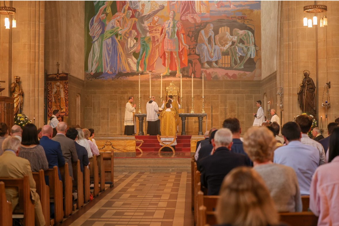 And so our time together has come to an end! It’s been great sharing a week with you all and I hope it’s been a window into the Catholic life of the Church of England. All out of photos from today so here’s a shot from my first mass in July - Happy Feast and God bless!