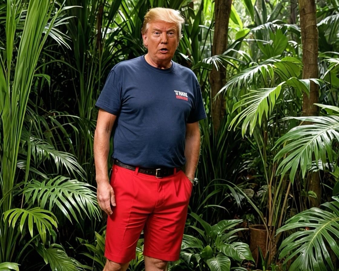H0RDE5's tweet photo. @PeterBorbe Auch Trump is Dschungelcamp Fan ^^ https://t.co/5nuhYgvCSm