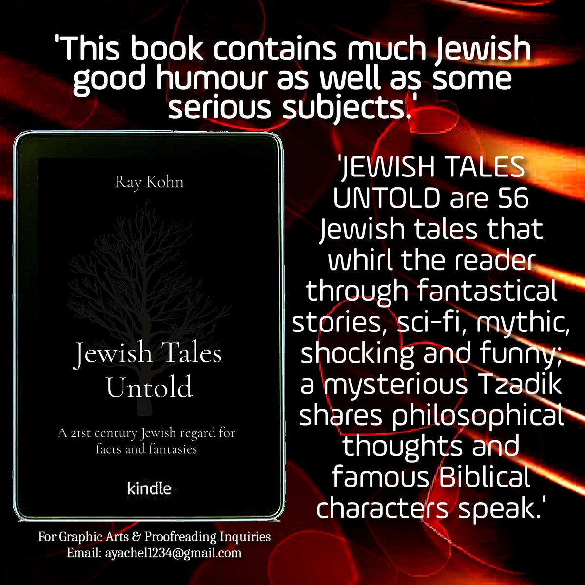 🌿🌻🌿#BooksworthReading
'...takes you to untrodden paths to see differently many Jewish traditions.'

🌿🌻🌿'JEWISH TALES UNTOLD: A 21st century Jewish regard for facts &amp; fantasies' by Ray Kohn

BUY HERE: amazon.com/Jewish-Tales-U…

 #BookTwitter #WritingCommmunity #shortstories