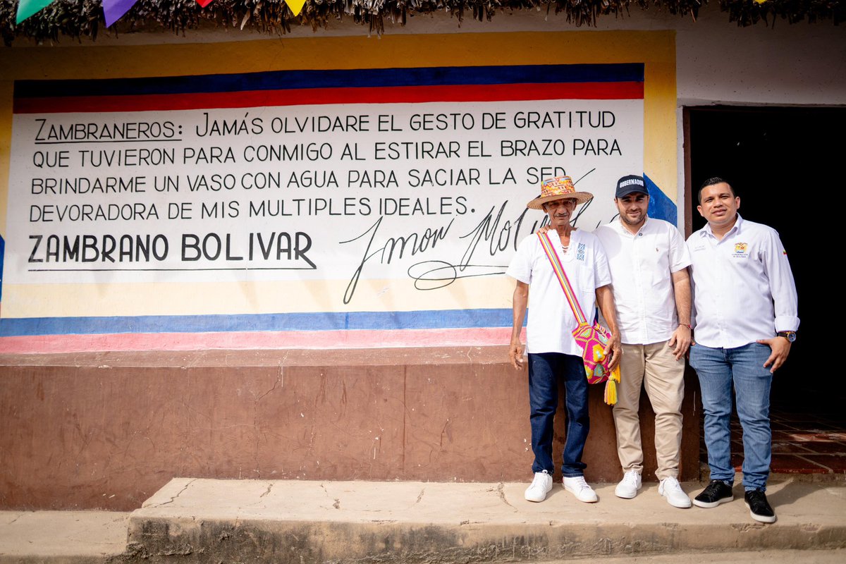 YamilHAranaP's tweet photo. Muy feliz de terminar la semana llevándoles buenas noticias a los habitantes de Zambrano: hoy domingo dimos inicio a las obras de optimización del acueducto.

Por fin le van a decir adiós a la intermitencia del agua, que además va a llegar a todos los sectores del municipio con buen chorro, porque vamos a  a quintuplicar la capacidad del acueducto.

Más de 12.000 beneficiados con esta obra que han esperado toda la vida. 

Sin agua no hay desarrollo, lo tenemos claro. Por eso, en 2025 cambiará la historia de Zambrano. Seguimos.