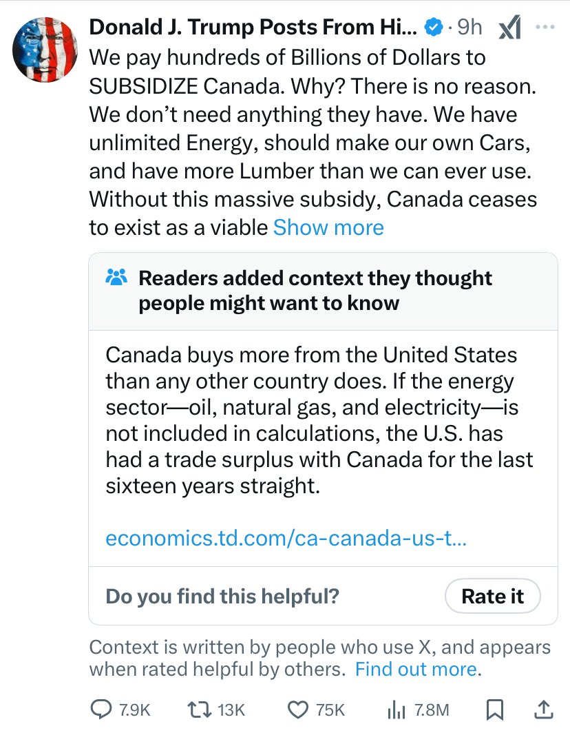 For the brief period of time before Elon orders otherwise, I’m all over Grok correcting Trump…