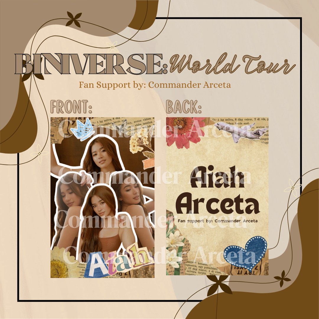 BINIVERSE: WORLD TOUR 
fan support by: Commander Arceta and troop!

•1:1 ratio and limited only 
•like &amp; rt ( follow if u want )
•time &amp; loc tba
•open for trades 

design by: <a href="/shedinosaur__/">Little Dinosaur 🌸</a> 

#BINIVerseWorldTour2025 #BINIWT2025 #BINIWorldTour #BINIWTPh #BINI
