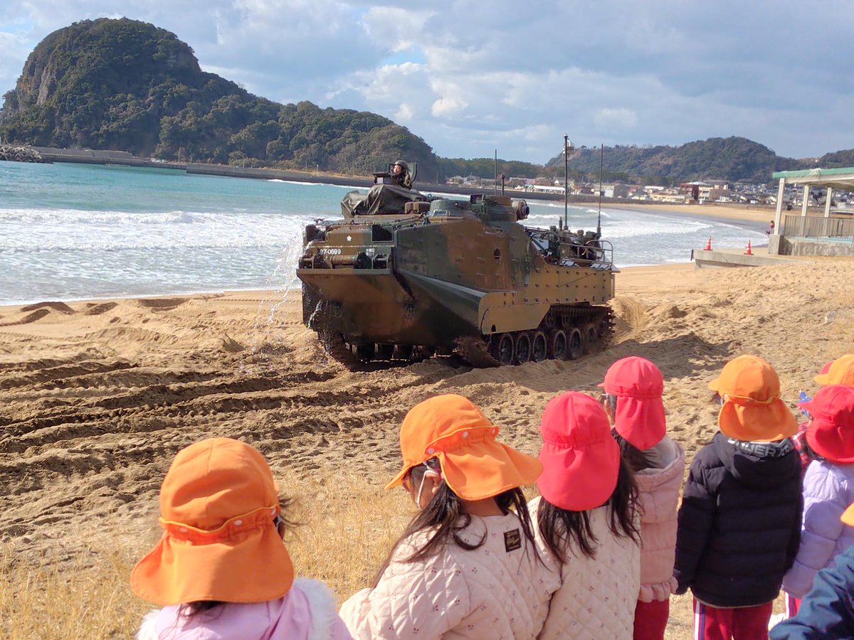 加津佐前浜海岸での大隊統制訓練】 ＃戦闘上陸大隊 は、1月26日から