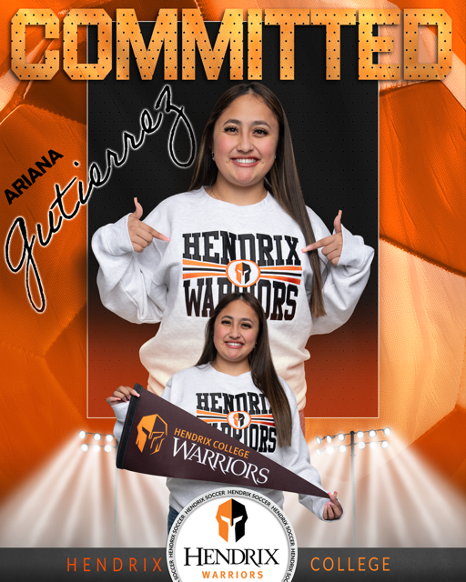 ArianaG_06's tweet photo. I'm very blessed &amp; excited to announce my commitment to further my athletic/academic career at Hendrix College! Thanks Coach Jeff &amp; Meriah  for the opportunity! GO WARRIORS! Photo By: @KenMurphyPhoto @Gosset41 @GMsportsmedia1 @tview_soccer @rdwntx https://t.co/VE5nEOISaB