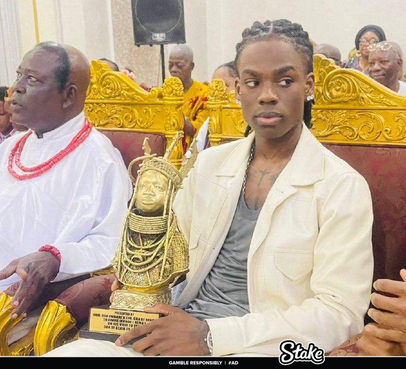 TheDamiForeign's tweet photo. Rema wins the Benin city Grammy awards for best global music album😂 #GRAMMYs https://t.co/9QVKlxDhpT