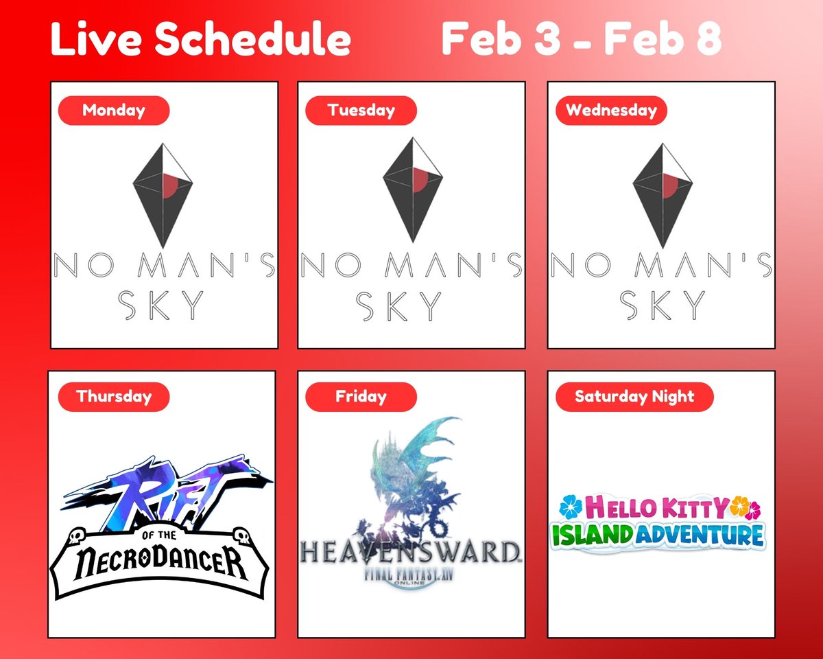 Fun week ahead! I skipped a few No Man's Sky updates, but I think now might be the best time to come back! Rift of the Necrodancer is some new hotness I'm excited for, and Hello Kitty Island Adventure was good enough for me to come back for seconds :)