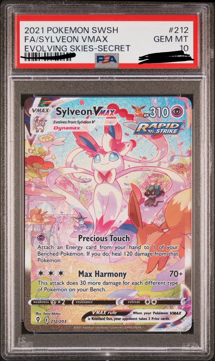 206PokeRips's tweet photo. Haven’t done a sale in a long time but found this in my case so curious if anyone would be interested. 

575 Shipped and Insured 

@BUYSELLTRADETCG #Sylveon #pokemoncard https://t.co/uDXUHlag6y
