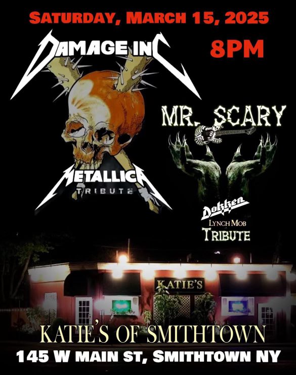 damageincny's tweet photo. Next show is at Katie’s In Smithtown March 15 with Dokken tribute Mr Scary 
#metallica #tribute #dokken #thrash #metal #livemusic #katies #smithtown #longisland #ny https://t.co/YNyS26v1VK