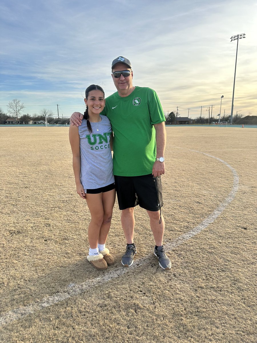 Had an amazing time at <a href="/MeanGreenSoccer/">UNT Soccer</a> !! So grateful I got this opportunity to come out and play, loved seeing the coaches once again and can’t wait for more soon!!