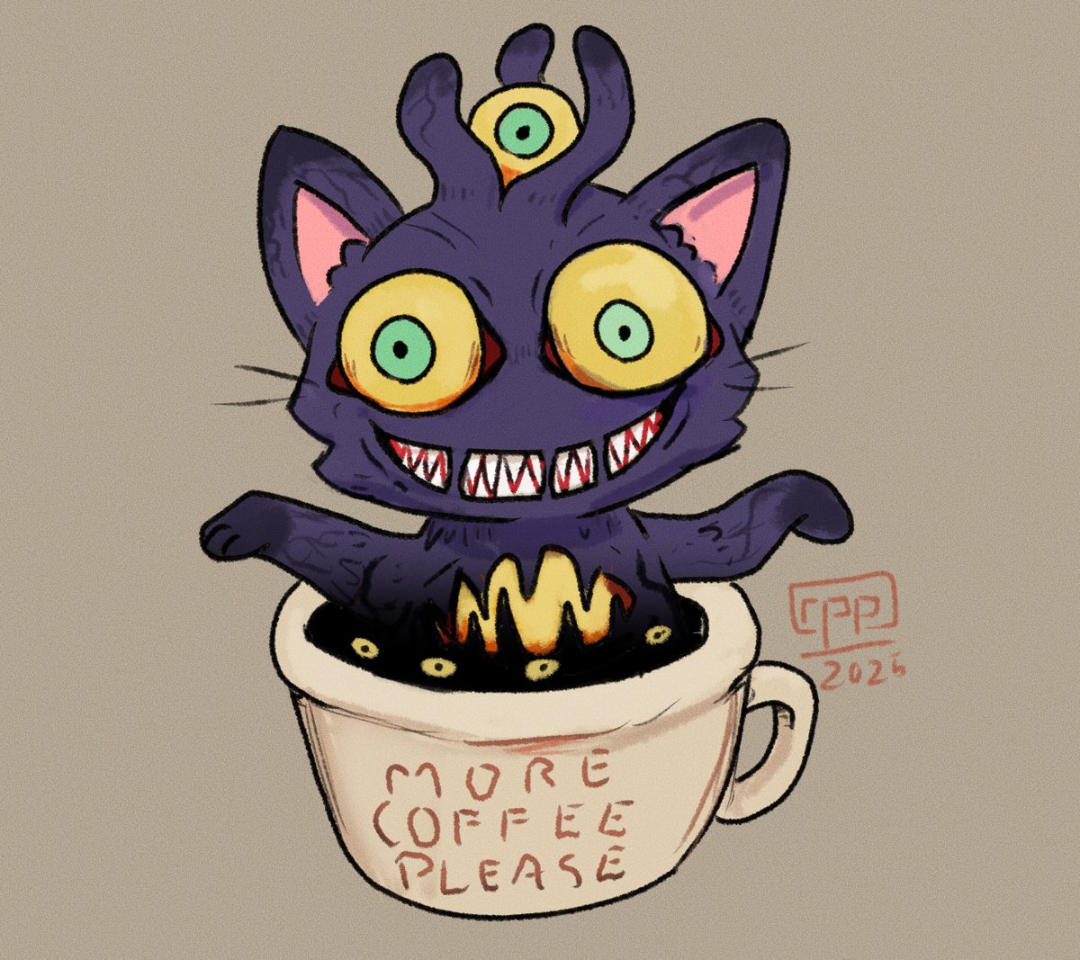 Oh boy kurz vor eins. Zeit <a href="/Cappuccinofleck/">Cappuccinofleck</a> fanart zu posten!

Ich habe tolle Kunst von <a href="/maniani0122/">マニアニ/Maniani</a> gesehen und wollte sehen ob ich den Stil etwas immitieren kann.

#GERVtuber