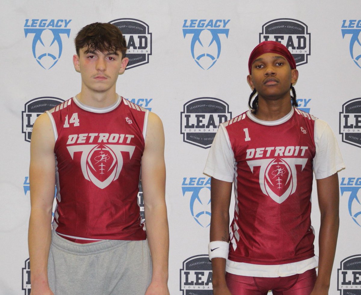 Legacy Football Organization (@legacymi_fball) on Twitter photo ⭐️Legacy Statewide 7on7 League MVPs⭐️
Detroit Burgundy
Offense: Deandre Baker - WR - Melvindale - 2026
Defense: Noah Hammoud - DB - Fordson - 2025
<a href="/Legacy_Recruit/">Legacy Recruiting</a> <a href="/gamebreakerhg/">GameBreaker</a> <a href="/TheD_Zone/">The D Zone</a> <a href="/LegacyDetroitMI/">Legacy Detroit</a>
#legacy #jointhemovement #7on7 ⭐️Legacy Statewide 7on7 League MVPs⭐️
Detroit Burgundy
Offense: Deandre Baker - WR - Melvindale - 2026
Defense: Noah Hammoud - DB - Fordson - 2025
<a href="/Legacy_Recruit/">Legacy Recruiting</a> <a href="/gamebreakerhg/">GameBreaker</a> <a href="/TheD_Zone/">The D Zone</a> <a href="/LegacyDetroitMI/">Legacy Detroit</a>
#legacy #jointhemovement #7on7