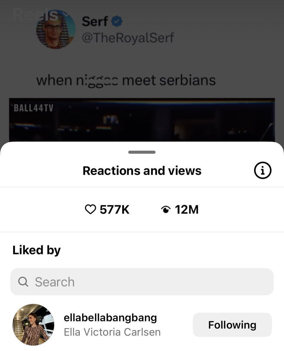 bigblackbunga's tweet image. Magnus Carlsen’s wife liked a Serf post