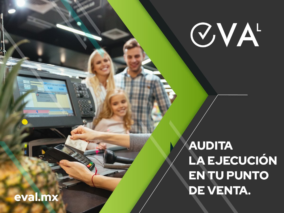 Verificación de precios, verificación de planogramas o lineales, revisión de agotados, exhibiciones extra-negociadas.

eval.mx