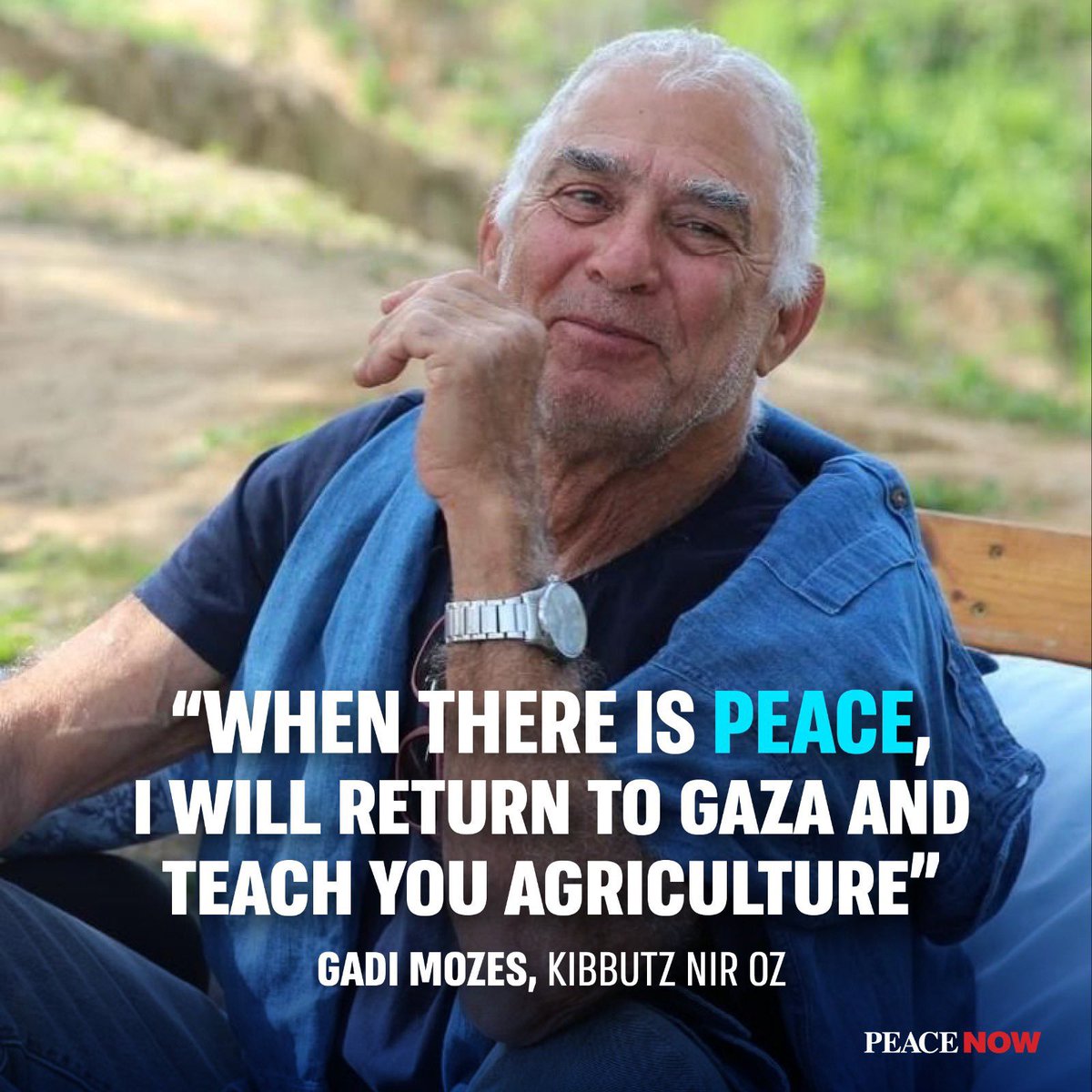 🚨BREAKING: settlers have launched a violent social media hate campaign against the recently released prisoner Gadi Mozes for promising his guards in Gaza that “when peace will come, I’ll return to Gaza and teach you agriculture”
