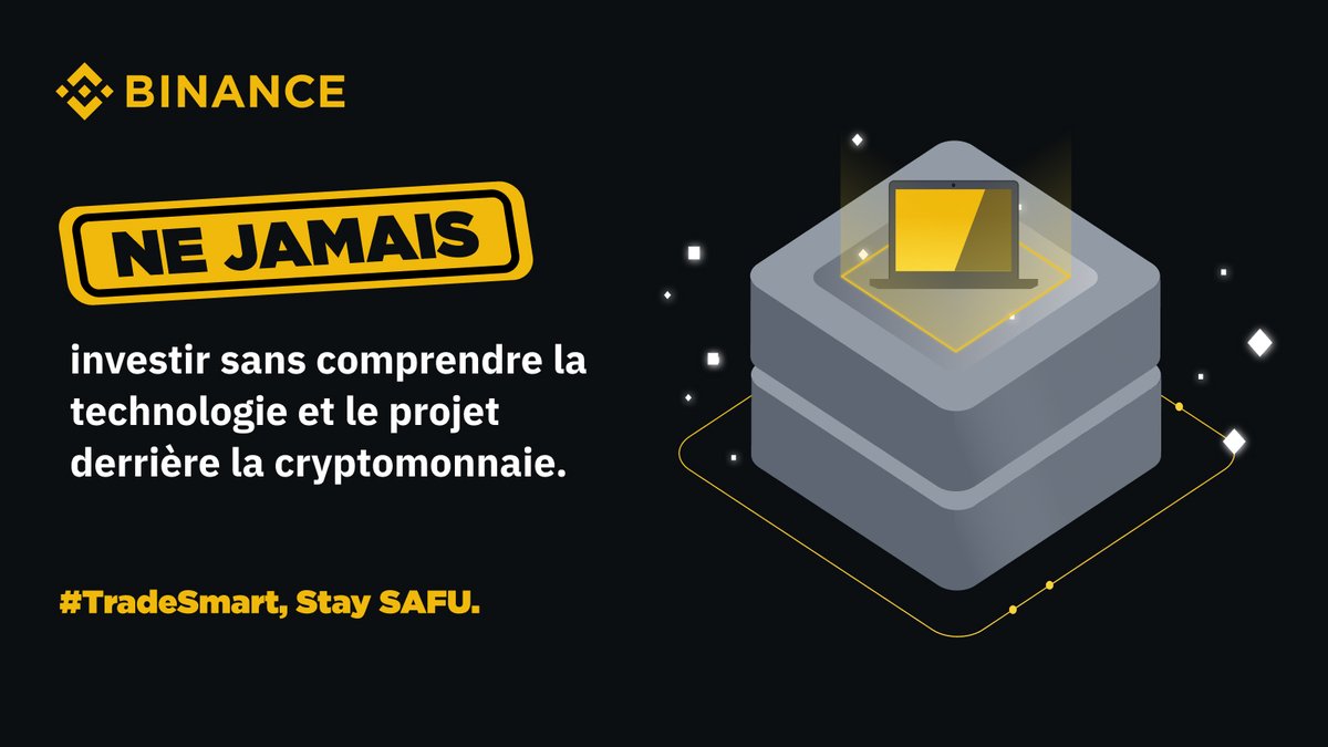 binanceafrique's tweet photo. La règle d'or : ne jamais investir dans ce que l'on ne comprend pas. https://t.co/AKU4zqn4Im