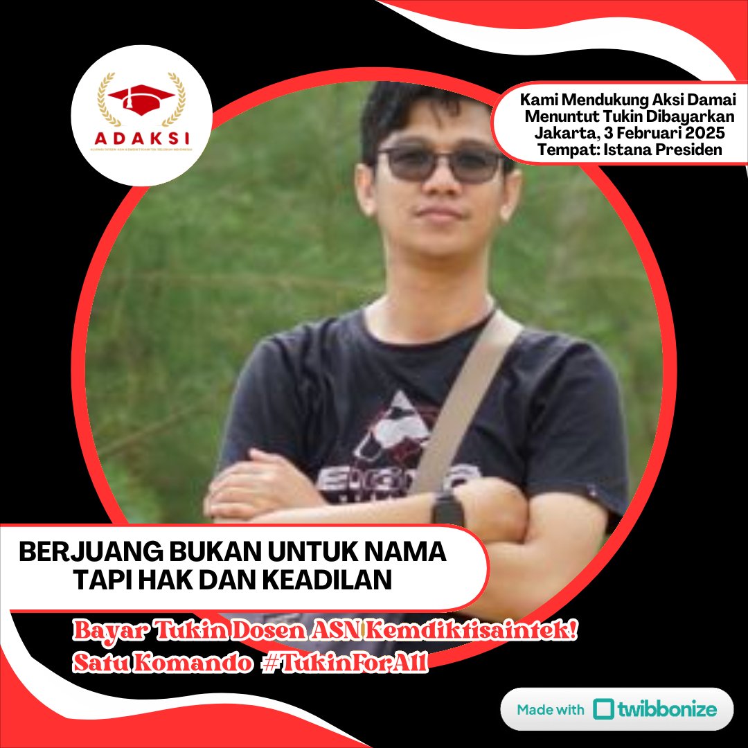Bayar hutangmu <a href="/Kemdiktisaintek/">Kementerian Pendidikan Tinggi, Sains dan Teknologi</a> #bayartukindosenkemdiktisaintek #dosenbukansapiperah #dosendimiskinkannegara <a href="/tukin_dosenASN/">Pejuang Tukin Dosen ASN Kemendiktisaintek</a>