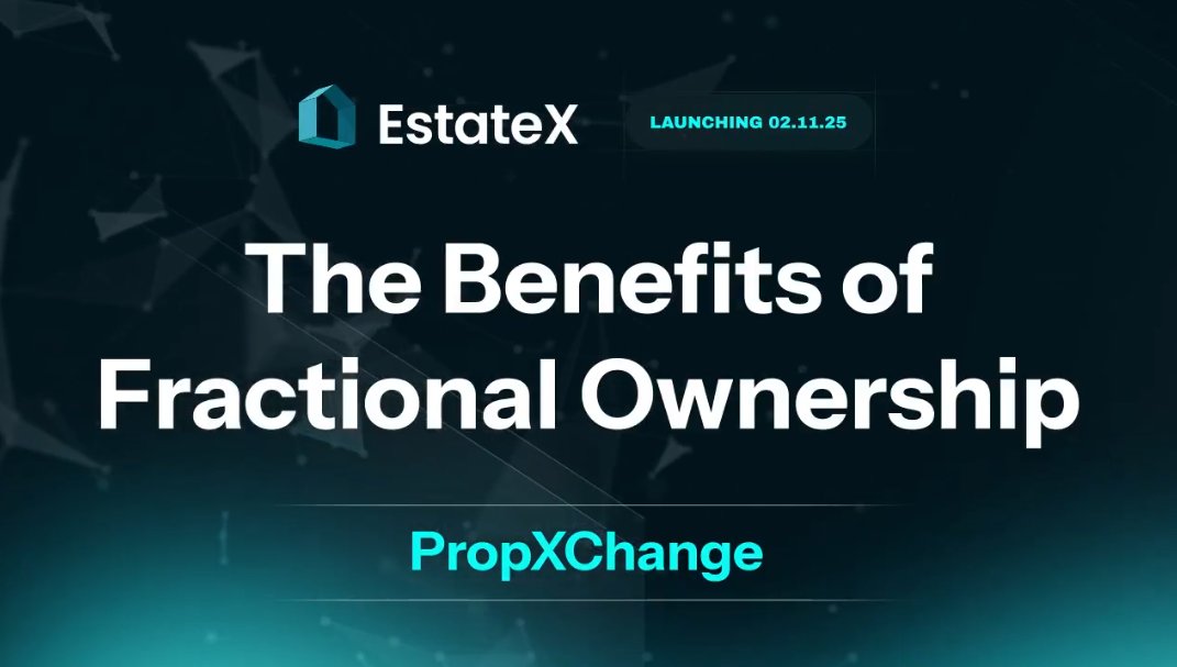 CRYPTO_HOAX's tweet photo. This US-Investors targetted concept validation has made use of #EstateX #PropXChange where PROPX tokens represent fractional ownership of a specific property. When a property is tokenized, a fixed number of PROPX tokens is issued, with each token entitling its holder to a share of the asset and its rental income. #propXChange is the secondary marketplace within the #estateX ecosystem/