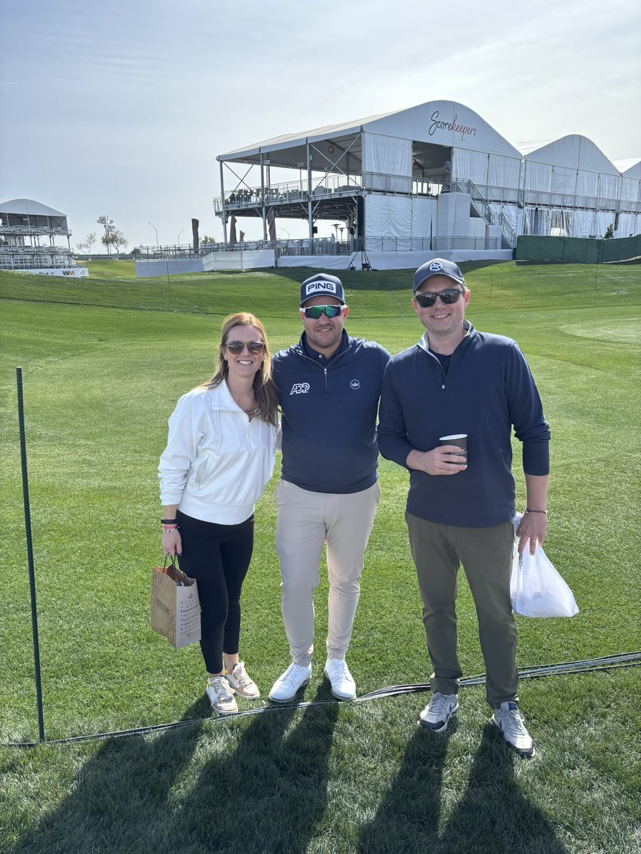 davidweisbeck's tweet photo. Thank you @ThristonL for making our day yesterday to say hi to a few fellow #TeamADP ers!  Absolute class act!   

We are routing for you this week!

Best of luck!

#ADP https://t.co/1lvk5wuYAn