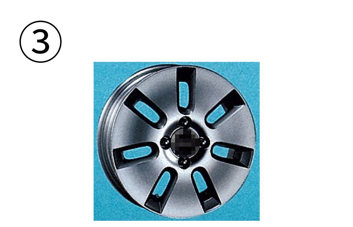 Honda_Access's tweet image. ／
超マニアック‼
#Moduloアルミホイール クイズ💡
＼

この中でModulo のアルミホイールではないのはどれ？
難易度：★★★★★