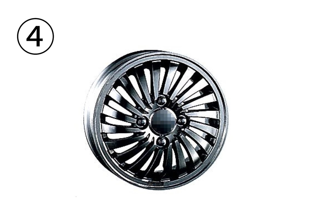 Honda_Access's tweet image. ／
超マニアック‼
#Moduloアルミホイール クイズ💡
＼

この中でModulo のアルミホイールではないのはどれ？
難易度：★★★★★